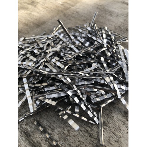 Фибра стальная анкерная 0.5х15 мм для армирования