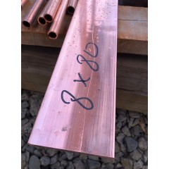 Медная полоса 80х12.5мм М2 длина 3м ГОСТ 495-92